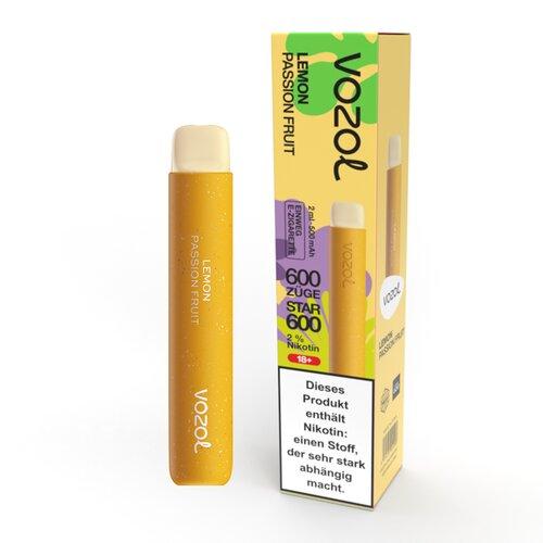 Vozol Star 600 - Lemon Passion Fruit - 20mg/ml - SY-VAPE